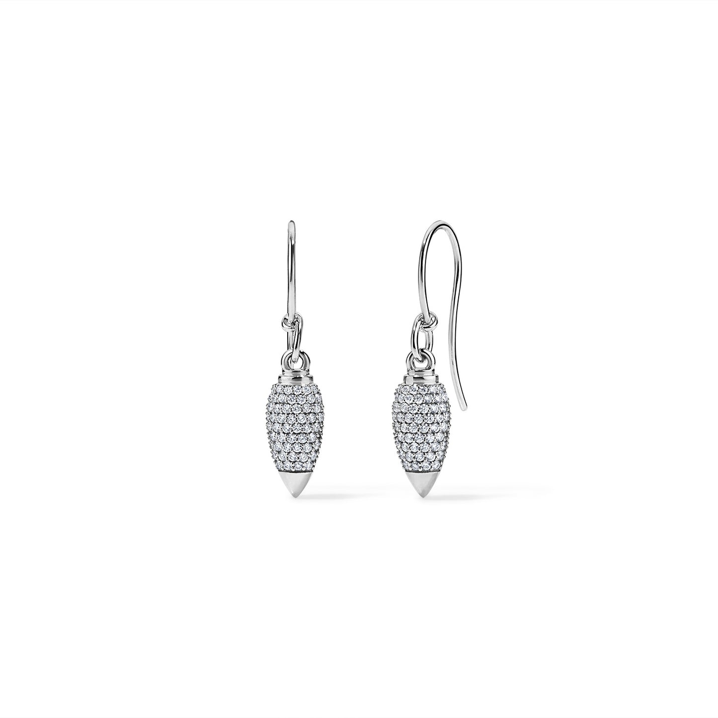 Bobby Earrings - White Gold