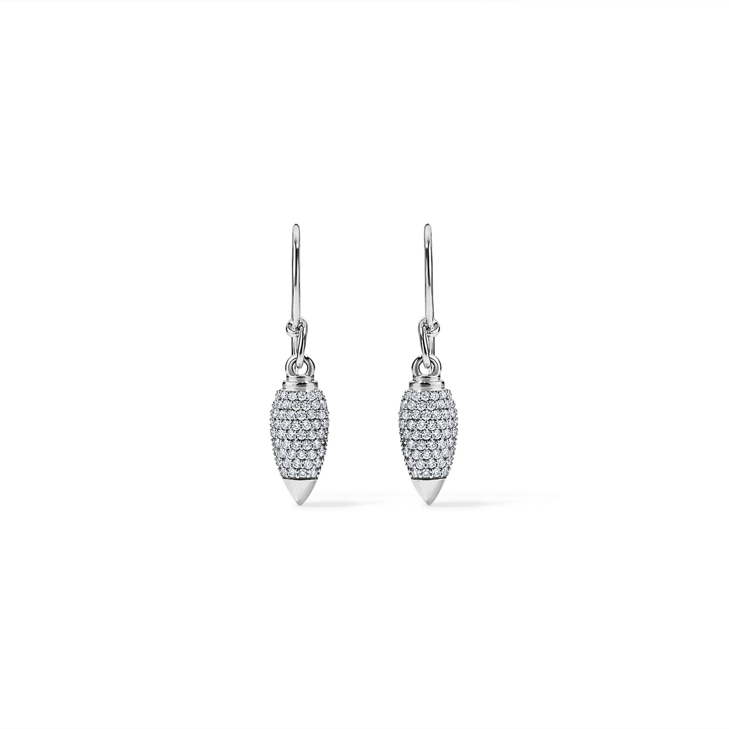 Bobby Earrings - White Gold