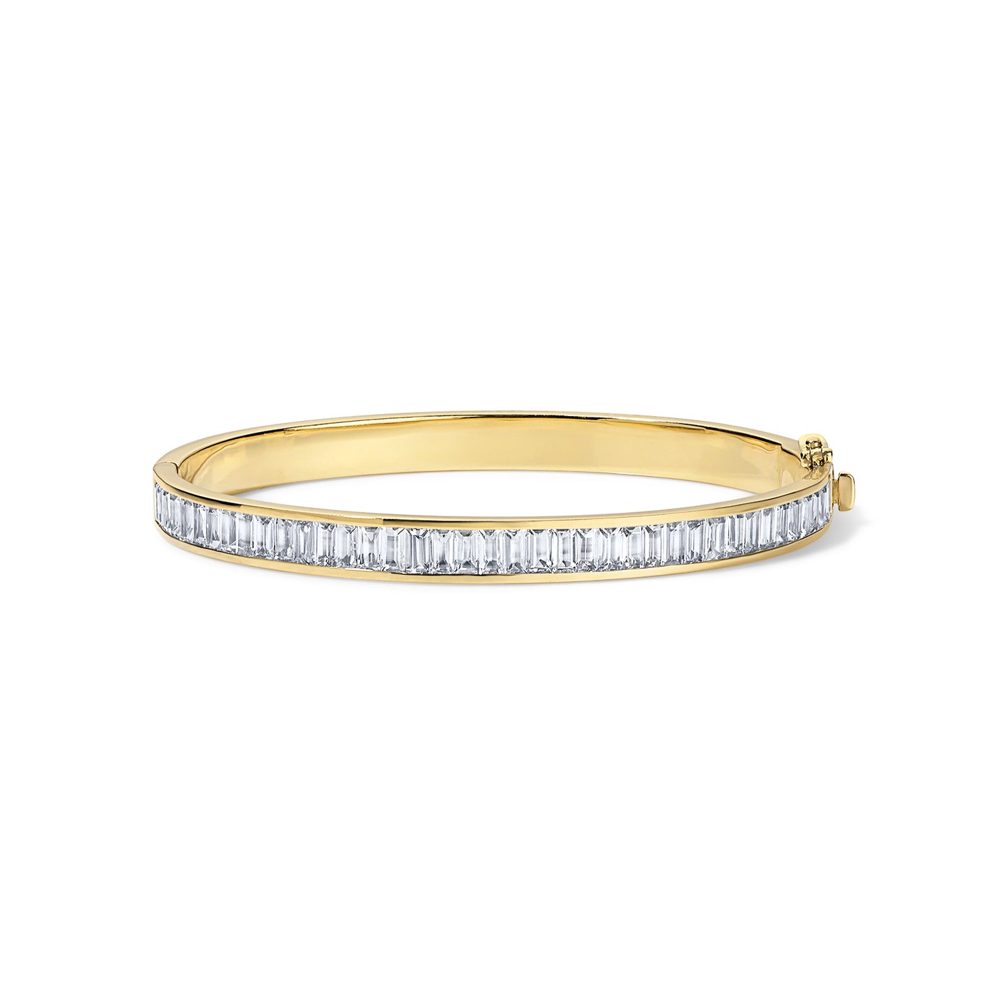 Subway Baguette Bracelet - Yellow Gold