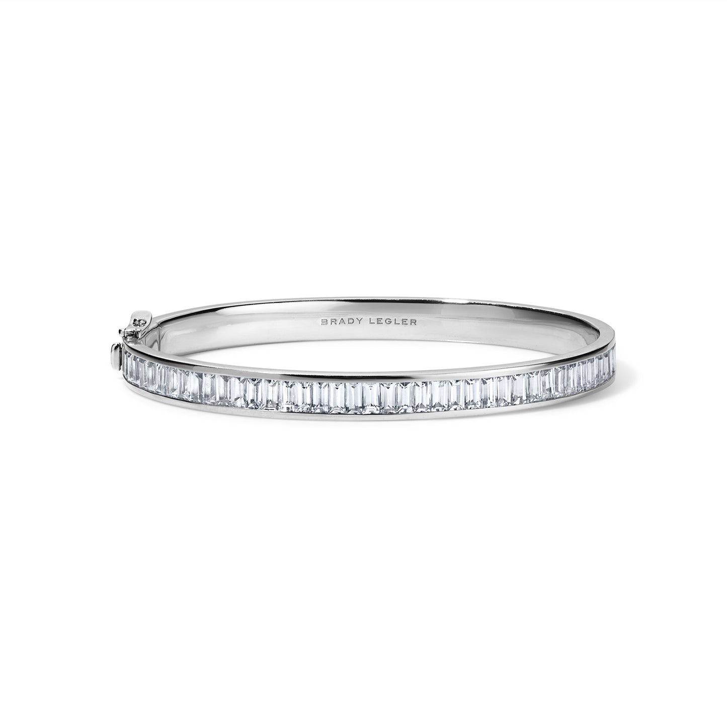 Subway Baguette Bracelet - White Gold