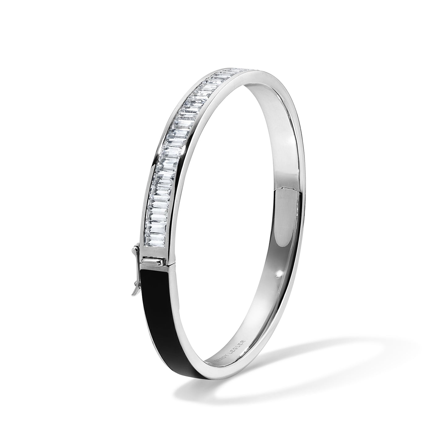 Subway Baguette Bracelet - White Gold