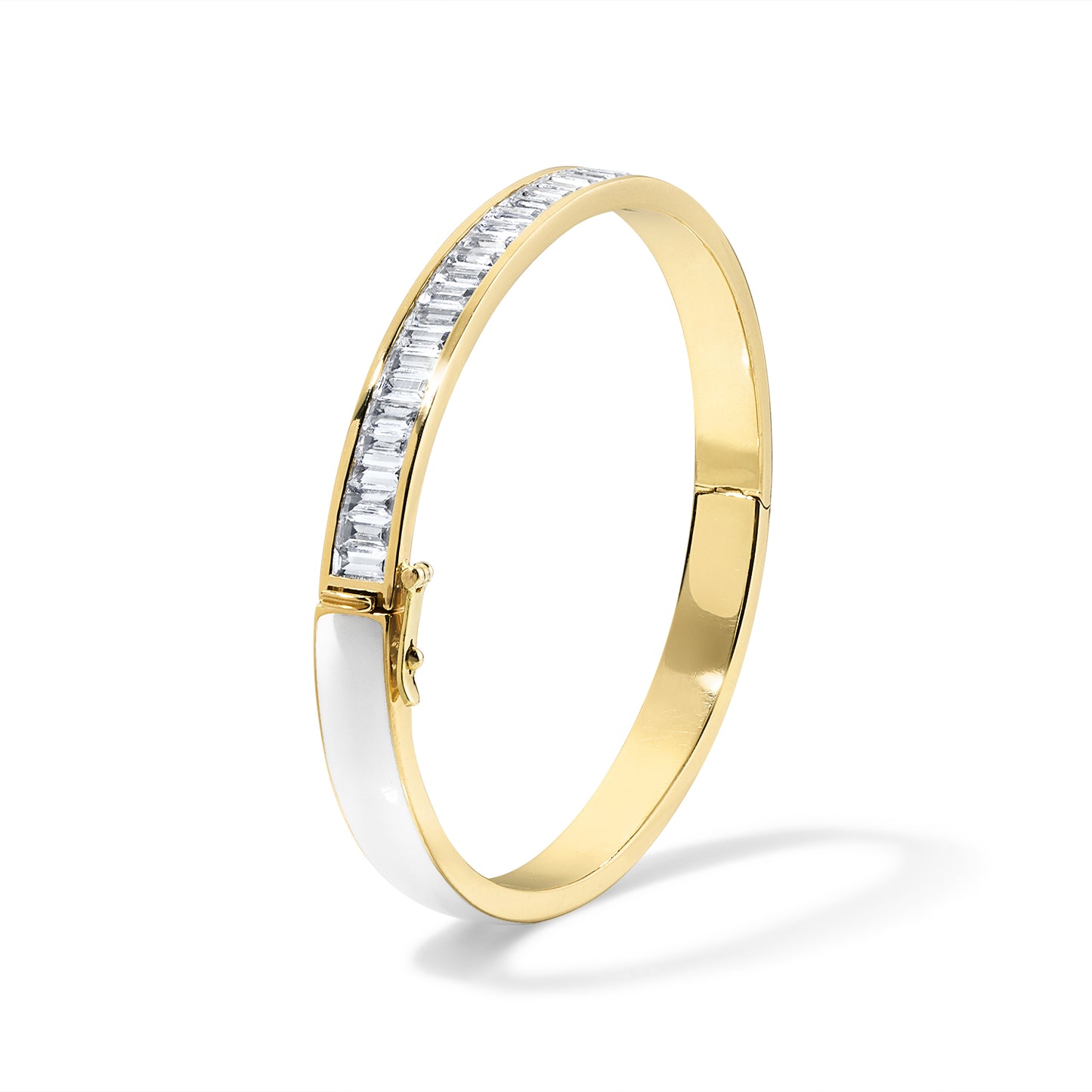 Subway Baguette Bracelet - Yellow Gold