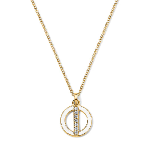 Line Pendant - Yellow Gold